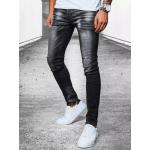 Pánské Skinny džíny DSTREET v černé barvě z džínoviny ve slevě 