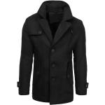 Pánské Klasické kabáty DSTREET v černé barvě z polyesteru ve velikosti S - Black Friday slevy na jaro 