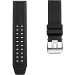 Pánské Řemínky na hodinky Fawler Nepromokavé v černé barvě v elegantním stylu ze silikonu se silikonovým řemínkem 