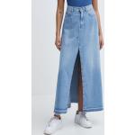 Dámské Dlouhé sukně Pepe Jeans v modré barvě z bavlny ve velikosti L maxi 