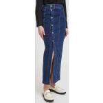 Dámské Džínové sukně Pepe Jeans v námořnicky modré barvě z bavlny ve velikosti L maxi 