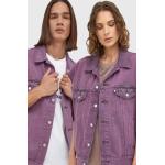 Dámské Džínové vesty LEVI´S ve fialové barvě z bavlny ve velikosti XXL plus size 