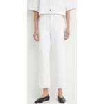 Dámské Straight Fit džíny v bílé barvě z bavlny ve velikosti 10 XL 