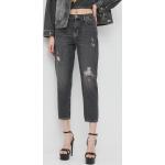 Dámské Boyfriend jeans Armani Exchange v šedé barvě z bavlny šířka 29 délka 32 ve slevě 