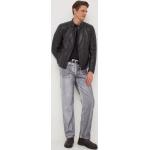 Pánské Designer Straight Fit džíny Calvin Klein Jeans v šedé barvě z bavlny 