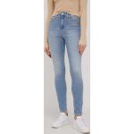 Dámské Designer Skinny džíny Calvin Klein Jeans v modré barvě z bavlny šířka 29 délka 32 ve slevě 