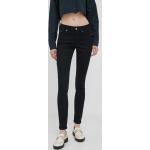 Dámské Designer Skinny džíny Calvin Klein Jeans v černé barvě z bavlny šířka 31 délka 32 ve slevě 