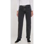 Dámské Designer Straight Fit džíny Calvin Klein Jeans v šedé barvě z bavlny šířka 30 délka 32 