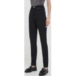 Dámské Designer Džíny s vysokým pasem Calvin Klein Jeans v černé barvě z džínoviny šířka 27 délka 30 ve slevě 
