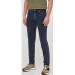 Pánské Designer Straight Fit džíny Calvin Klein Jeans v námořnicky modré barvě z bavlny šířka 33 délka 34 ve slevě 