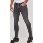 Pánské Designer Skinny džíny Calvin Klein Jeans v šedé barvě z džínoviny šířka 33 délka 34 ve slevě 