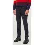 Pánské BIO Designer Slim Fit džíny Calvin Klein Jeans v černé barvě z bavlny šířka 33 délka 34 