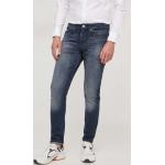 Pánské Designer Slim Fit džíny Calvin Klein Jeans v námořnicky modré barvě z bavlny šířka 33 délka 34 