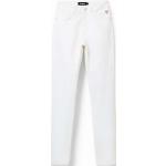 Dámské Straight Fit džíny Desigual v bílé barvě z bavlny ve velikosti 10 XL ve slevě 