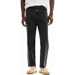 Pánské Straight Fit džíny Desigual v černé barvě z bavlny ve velikosti 9 XL 
