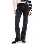 Dámské Straight Fit džíny Desigual Disney v černé barvě z bavlny ve velikosti 10 XL 