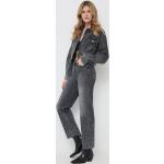 Dámské Straight Fit džíny Karl Lagerfeld v šedé barvě z bavlny ve velikosti XS 