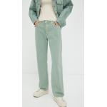 Dámské Straight Fit džíny LEVI´S 501 v zelené barvě z bavlny šířka 30 délka 32 