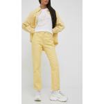 Dámské Straight Fit džíny LEVI´S 501 v žluté barvě z bavlny ve velikosti 7 XL šířka 28 