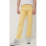 Pánské Straight Fit džíny LEVI´S 501 v žluté barvě z bavlny ve velikosti 9 XL šířka 32 délka 30 