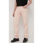 Pánské Straight Fit džíny LEVI´S 501 v růžové barvě z bavlny šířka 33 délka 32 