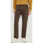 Pánské Straight Fit džíny LEVI´S 501 v hnědé barvě z bavlny šířka 33 délka 34 ve slevě 
