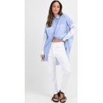 Dámská  Jarní a podzimní móda MANUEL RITZPIPO v bílé barvě v moderním stylu z džínoviny ve velikosti XXL 
