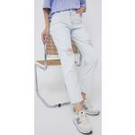 Dámské Straight Fit džíny Pepe Jeans v modré barvě z bavlny ve velikosti 8 XL šířka 30 délka 28 ve slevě 