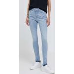 Dámské Skinny džíny Pepe Jeans v modré barvě z bavlny šířka 30 délka 30 ve slevě 