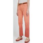 Dámské Straight Fit džíny Pepe Jeans v oranžové barvě z bavlny ve velikosti 8 XL šířka 30 délka 30 ve slevě 