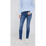 Dámské Skinny džíny Pepe Jeans Soho v modré barvě z bavlny šířka 32 délka 30 