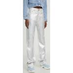 Dámské BIO Straight Fit džíny ve stříbrné barvě ve velikosti Onesize 