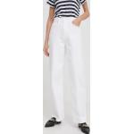 Dámské Džíny s vysokým pasem Tommy Hilfiger v bílé barvě z bavlny šířka 30 délka 32 