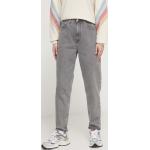 Dámské Džíny s vysokým pasem Tommy Hilfiger v šedé barvě z bavlny šířka 30 délka 32 