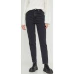 Dámské Džíny s vysokým pasem Tommy Hilfiger v černé barvě z bavlny ve velikosti 9 XL šířka 28 délka 32 ve slevě 