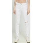 Dámské Skinny džíny Tommy Hilfiger v bílé barvě z bavlny šířka 30 délka 32 ve slevě 