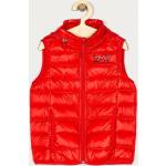 Dětské vesty Chlapecké v červené barvě prošívané z polyamidu od značky Emporio Armani EA7 z obchodu Answear.cz s poštovným zdarma 