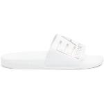 Dámské Kožené pantofle Emporio Armani EA7 v bílé barvě z koženky ve velikosti 37 veganské ve slevě na léto 