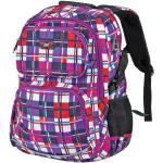 Studentské batohy Easy ve fialové barvě s reflexními prvky o objemu 26 l pro věk pro středoškoláky a teenagery 