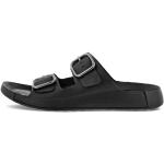 Pánské Kožené sandály Ecco 2nd Cozmo v černé barvě z kůže ve velikosti 44 na léto udržitelná móda 