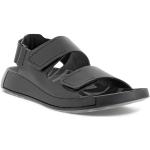 Pánské Kožené sandály Ecco 2nd Cozmo v černé barvě z kůže ve velikosti 42 ve slevě na léto udržitelná móda 