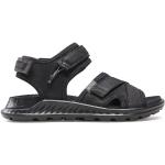 Dámské Kožené sandály Ecco Exowrap v černé barvě z kůže ve velikosti 35 ve slevě na léto udržitelná móda 