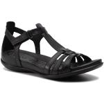 Dámské Kožené sandály Ecco Flash v černé barvě z kůže ve velikosti 35 na léto udržitelná móda 