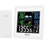 Domácí meteorologická stanice ECG Electronics v bílé barvě 