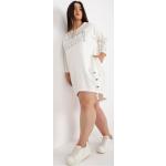 Dámské Denní šaty FashionHunters v bílé barvě v ležérním stylu ve velikosti Onesize ve slevě na léto 
