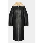 Dámské Kabáty EDITED v černé barvě z koženky ve velikosti 9 XL ve slevě 