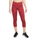 Dámské Běžecké kalhoty Nike v červené barvě z polyesteru ve velikosti L s vysokým pasem ve slevě 
