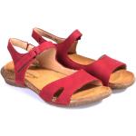 Dámské Sandály na podpatku El Naturalista v červené barvě ze syntetiky ve velikosti 37 ve slevě na léto udržitelná móda 