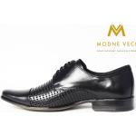 Pánská  Společenská obuv v černé barvě v elegantním stylu z kůže ve velikosti 46 