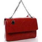 Dámské Elegantní kabelky Diana&CO v červené barvě v elegantním stylu z koženky ve slevě 